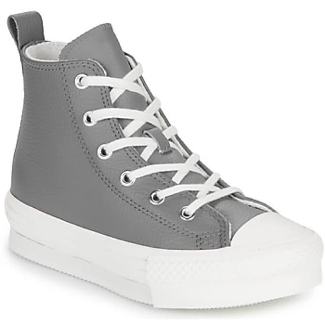 Converse grey all star hi eva lift Girls Junior trainers Grey UK 10 (EU 27)