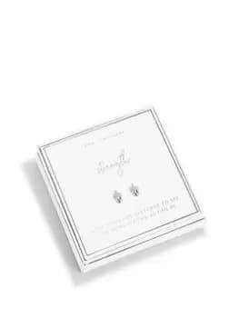 Joma Jewellery BEAUTIFULLY BOXED EARRINGS STRENGTH, Silver, Women