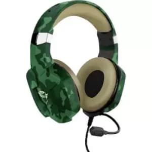 Trust GXT 323C CARUS Gaming Over-ear headset Corded (1075100) Stereo Green-yellow, Yellow Volume control, Microphone mute