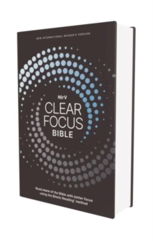 NIrV, Clear Focus Bible, Hardcover, Charcoal/Blue. Hardback Books