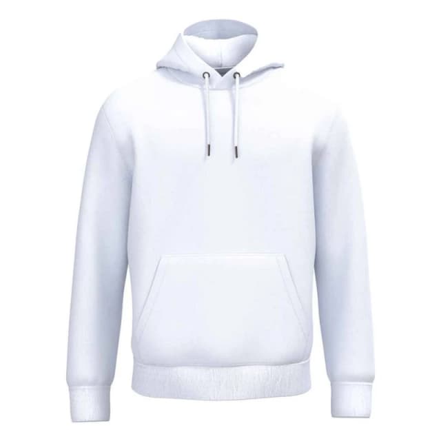 Native Spirit Mens Plain Hoodie in White Size: XS White Male XS