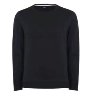 Hugo Boss Hertitage Logo Crew Neck Sweatshirt Navy Size L Men