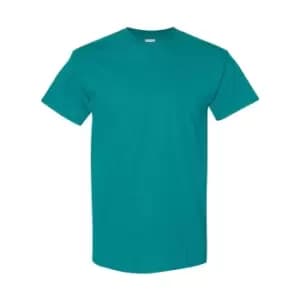 Gildan Mens Heavy Cotton Short Sleeve T-Shirt (Pack Of 5) (S) (Antique Jade Dome)