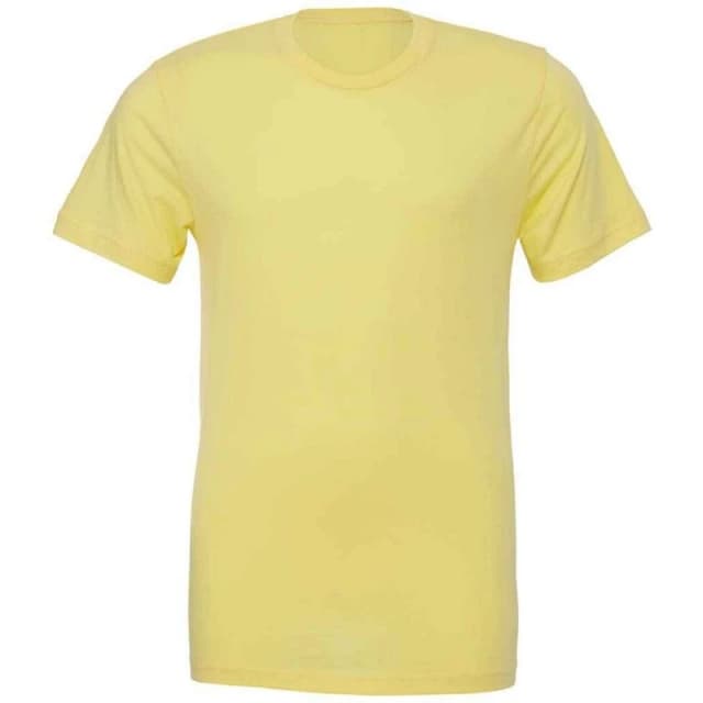 Bella + Canvas Mens Crew Neck T-Shirt in Bright Yellow Size: XS Bright Yellow Male XS