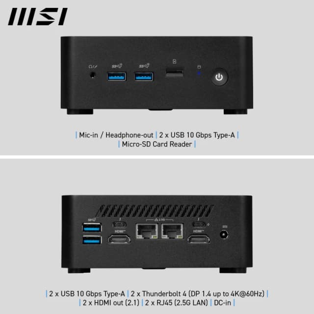 MSI Cubi NUC 1M Core 7 150U Mini PC Barebone