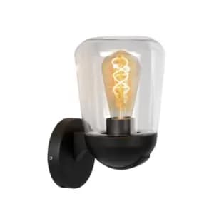 Tulsa Classic Wall Light Outdoor - 1xE27 - IP44 - Black
