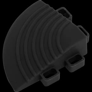Sealey Anti Slip Polypropylene Corner Floor Tile Black 60mm 60mm Pack of 4