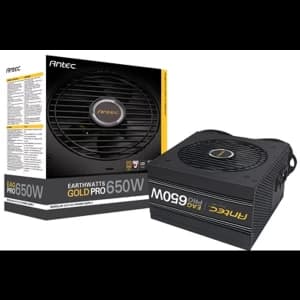 Antec 650W EA650G PRO EarthWatts Gold Pro PSU, Semi-Modular, 80 Gold, Continuous Power