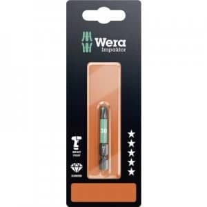 Wera 867/4 IMP DC SB SiS Torx bit T 30 Tool steel alloyed, DLC coated F 6.3