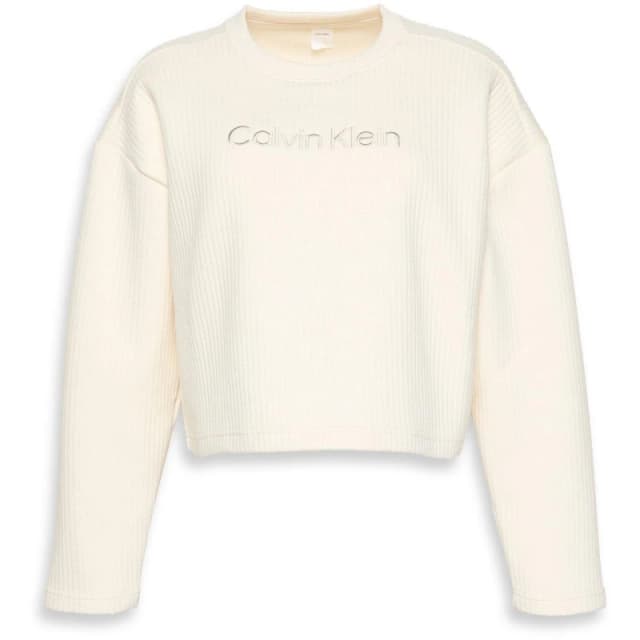 Calvin Klein Calvin LS Qultd Swt Ld54 Ivory female 12 (M)