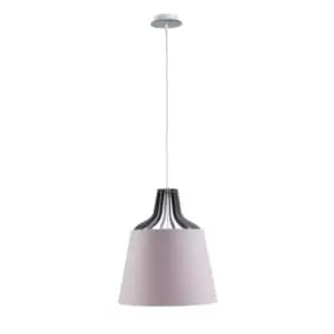 Lucio Dome Pendant Ceiling Light Pink, 38cm, 1x E27