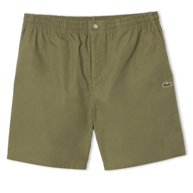 Lacoste Relaxed Fit Poplin Shorts Green male XS