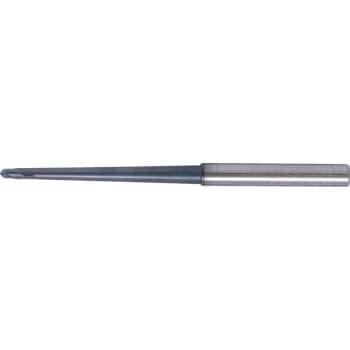 12.00MM Carbide Plain Shank 2 Flute Ball Nose End Mills - Tape Neck - Q Coat