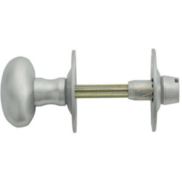 Loops Oval Thumbturn Lock With Coin Release Handle On 36mm Rose Satin Chrome Multi unisex