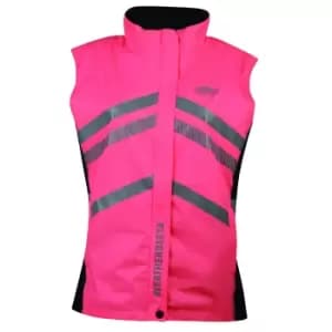 Weatherbeeta Unisex Adult Reflective Waterproof Gilet (S) (Hi Vis Pink)