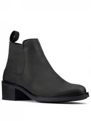 Clarks Memi Zip Chelsea Ankle Boot, Black, Size 3, Women