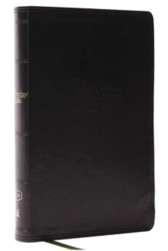 KJV, The Everyday Bible, Black Leathersoft, Red Letter, Comfort Print. Leather / fine binding. By Thomas Nelson Books