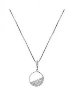 Hot Diamonds Horizon White Topaz Circle Pendant