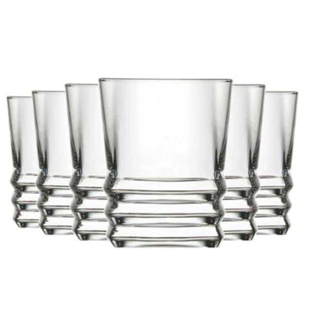 LAV Glassware Lav Elegan Shot Glasses - 80ml - Clear - Pack Of 6
