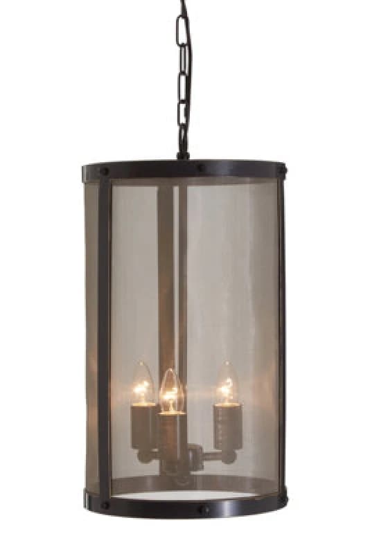 Orsina Black Finish Small Pendant Light With Hints Of Gold