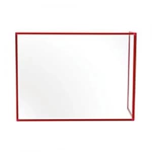 Bi-Office Maya Duo Acrylic Board with Red Frame 1200 x 900 mm + 600 x 900 mm Pack of 2