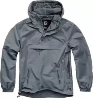 Brandit Summer Windbreaker Hoodie, black-grey, Size 2XL, black-grey, Size 2XL