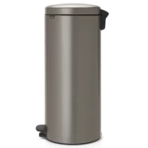 Brabantia NewIcon 20 Litre Platinum Pedal Bin Platinum