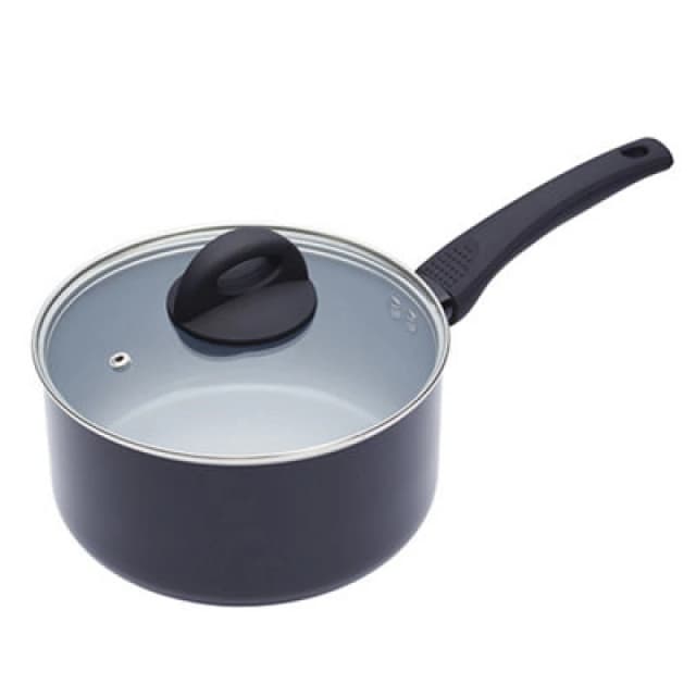 Masterclass Ceramic Non-Stick Induction Ready 20cm Saucepan Grey