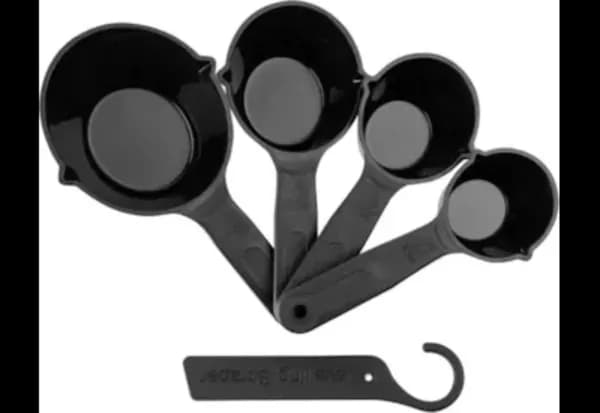 Fusion Measuring Cups, 4 Pack, Black
