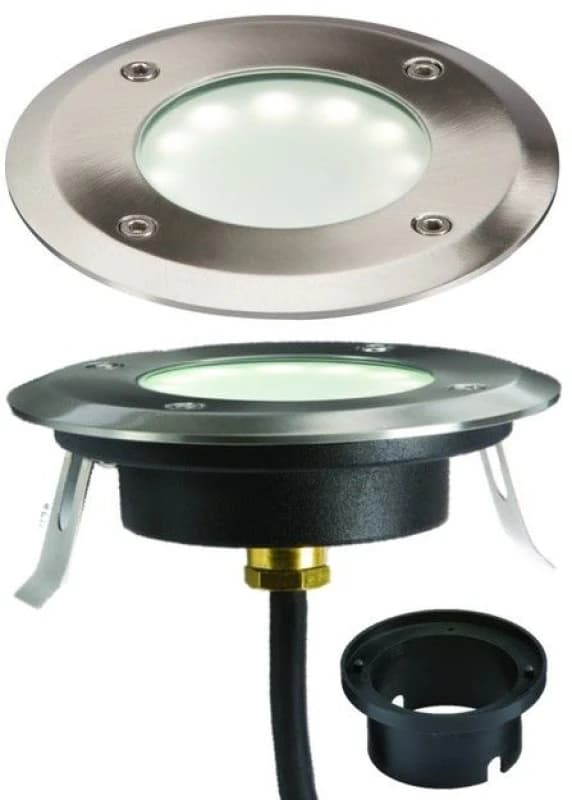 Netlighting LED White Ground Deck Light 230V IP65 1.7W Grey