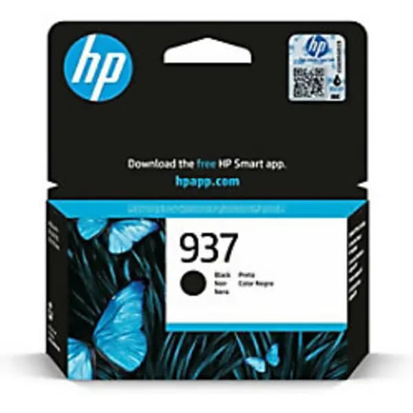 HP 937 Black Original Ink Cartridge 4S6W5NE