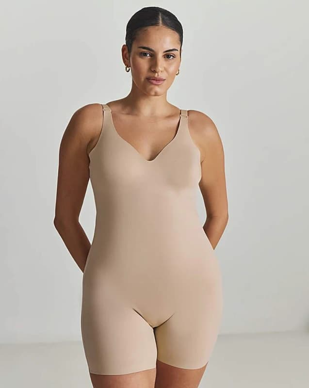 Miraclesuit Shapewear Miraclesuit All In One Bike Short Beige Warm Beige Female L HW35003