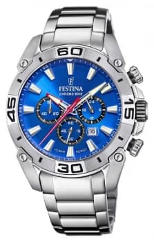Festina Chronobike 2021 Blue Dial Stainless Steel Watch