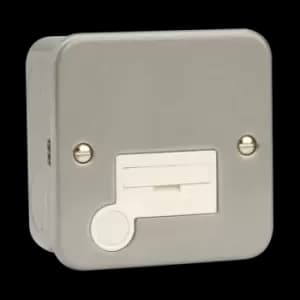 Click Scolmore Essentials Metal Clad 13A Fused Spur Connection Unit - CL050