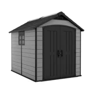Keter Premier 7.5 x 9ft Grey Outdoor Apex Garden Storage Shed
