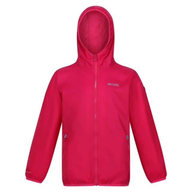 Regatta Lever II Waterproof Jacket - Pink Pink C13yrs