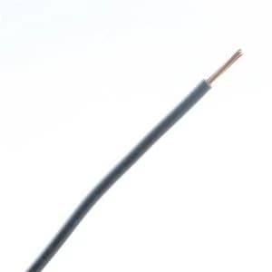 Zexum Grey 2.5mm 7 Strand 24A Single Core 6491X H07V-R Round Power PVC Insulated Conduit Wire - 1 Meter