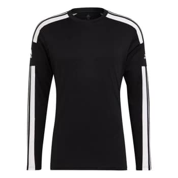 adidas Squadra 21 Long Sleeve Jersey Mens - Black/White