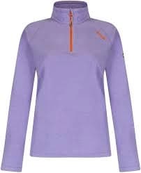 Regatta Purple 'Montes' Lightweight Half Zip Mini Stripe Fleece - 8