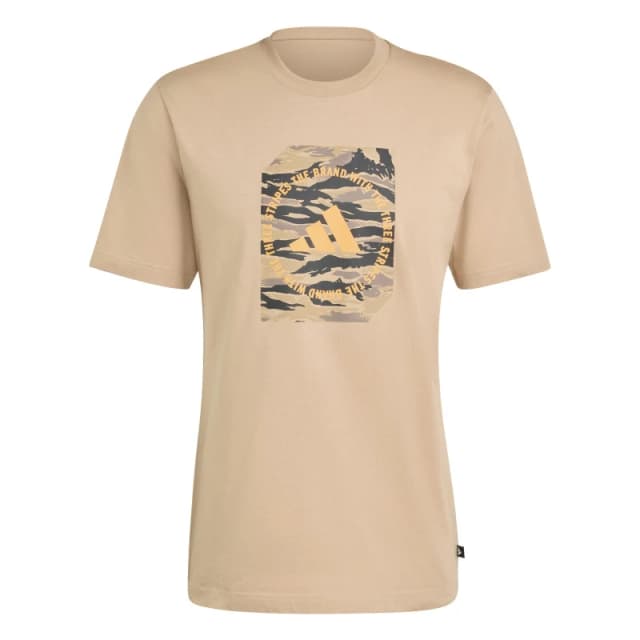 adidas Graphic Logo T-Shirt Mens Sandstone Camo male L