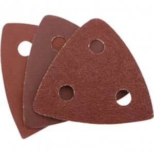 Draper Punched Delta Sanding Sheets for 23038 Oscillating Multi Tool Assorted Grit Pack of 6