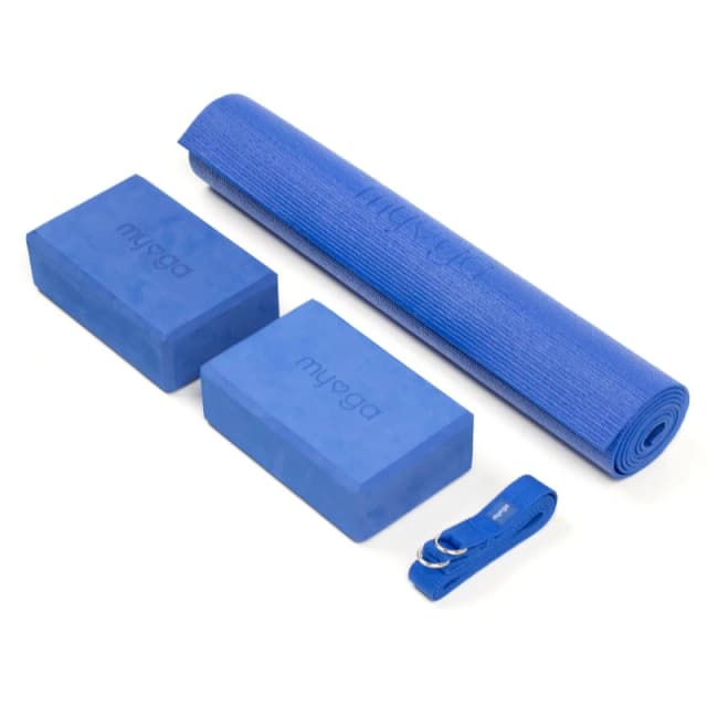 Myga Yoga Entry Mat Strap Pair of Blocks Blue unisex Turquoise