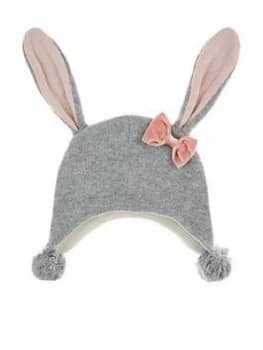 Monsoon Baby Girls Ellie Floppy Ears Bunny Nepal - Grey