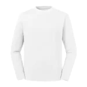 Russell Unisex Adult Reversible Organic Sweatshirt (L) (White)