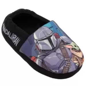 Star Wars: The Mandalorian Boys Slippers (1 UK) (Black/Blue)