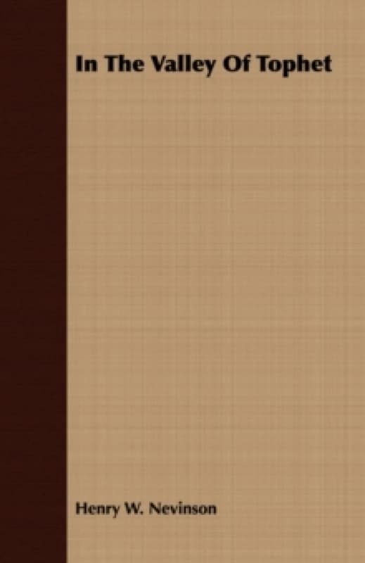 In The Valley Of Tophet Paperback / softback