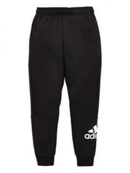 Adidas Boys Badge Of Sport Pants - Black