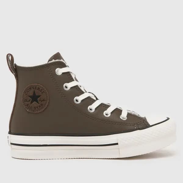 Converse brown all star eva lift hi Junior trainers Brown UK 11 (EU 28½)