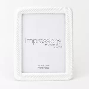 Impressions Pearlised Twisted Resin Photo Frame 6" x 8"