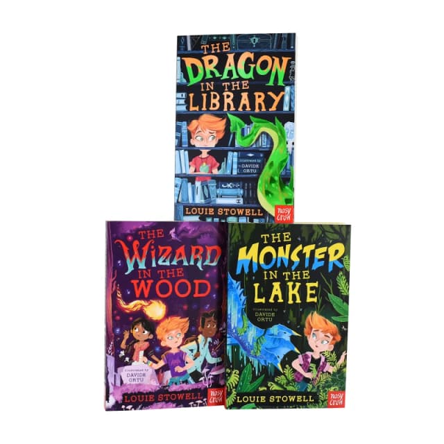 Kit the Wizard Series 3 Books Collection Set By Louie Stowell ( The Dragon In The Library ) Louie Stowell Books